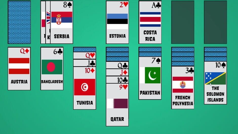 Скриншот 2 из Solitaire: Learn the Flags!