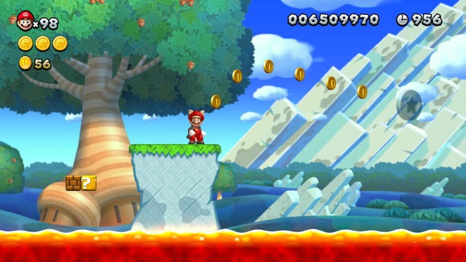 Скриншот 1 из New Super Mario Bros. U but the Floor is Lava