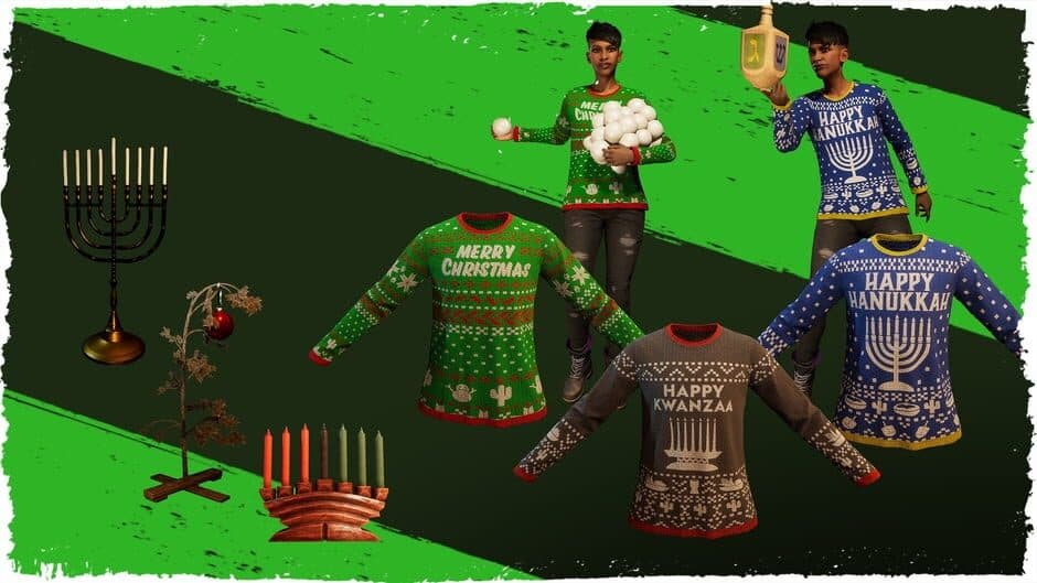 Скриншот 1 из Saints Row: Festive Felonies Cosmetic Pack