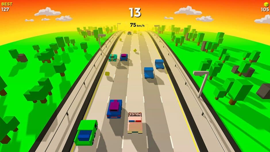Скриншот 4 из Supreme Car Race on Highway Simulator: Ultimate Driving Games Poly Experience