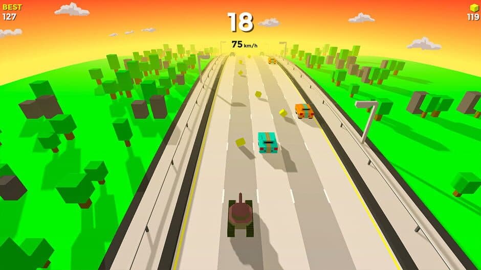 Скриншот 5 из Supreme Car Race on Highway Simulator: Ultimate Driving Games Poly Experience