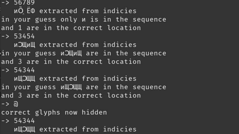 Скриншот 2 из Glyph Guesser