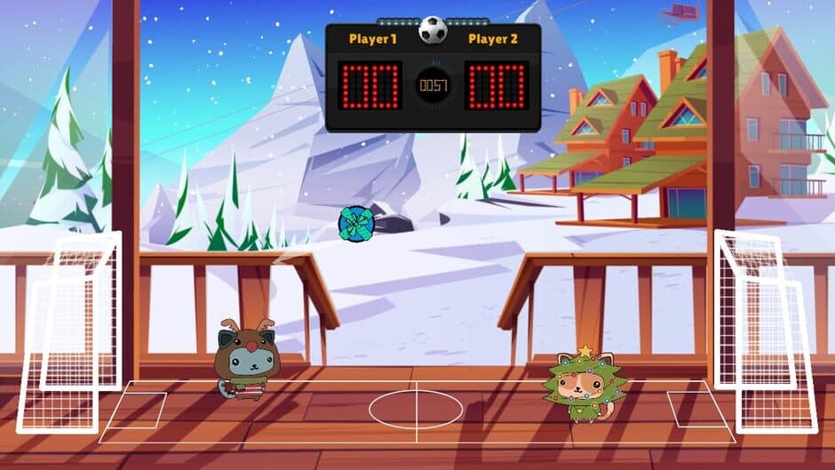 Скриншот 6 из Kitten's Head Football: Christmas