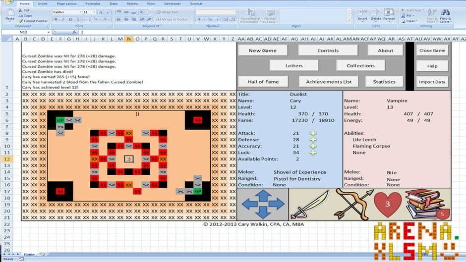 Скриншот 4 из Arena.Xlsm