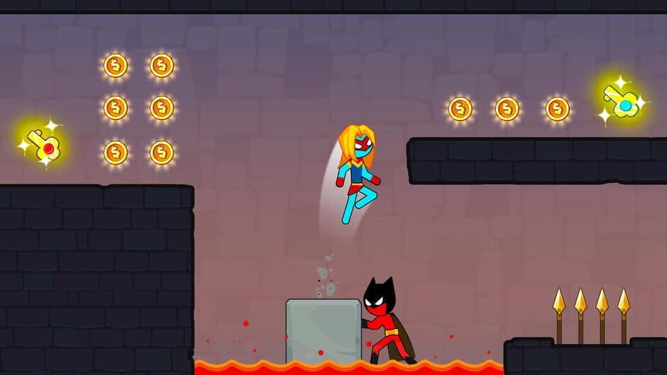 Скриншот 8 из Stickman Red boy and Blue girl