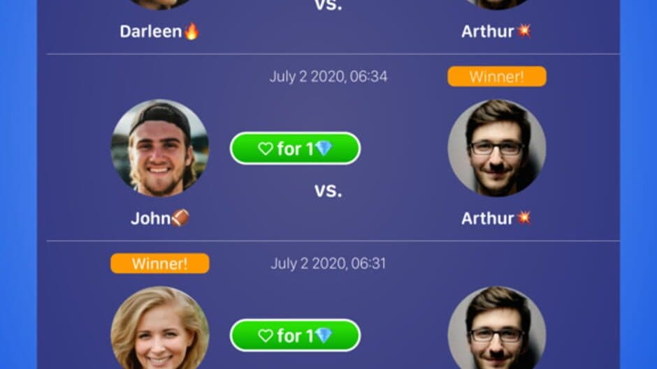 Скриншот 1 из Connect 4 Faces: Match & Play