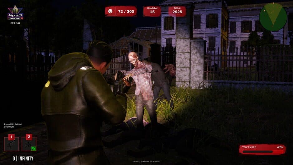 Скриншот 1 из Agent Roy: Zombie Hunt