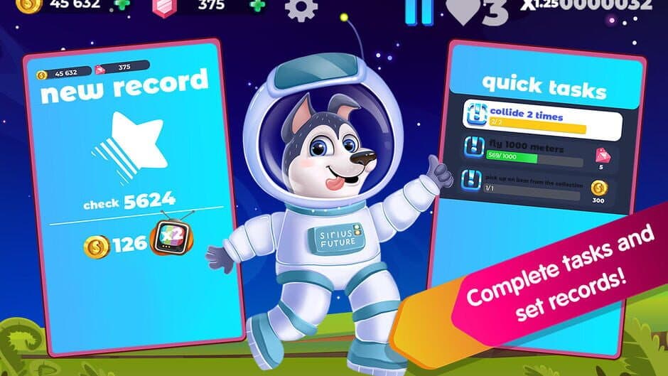 Скриншот 1 из Rocket in Space: Running Games