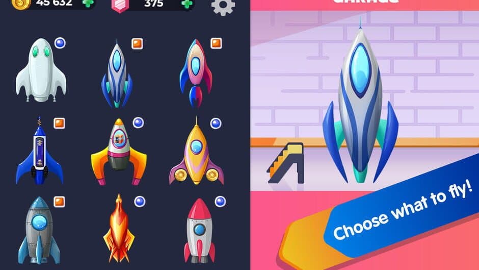 Скриншот 2 из Rocket in Space: Running Games