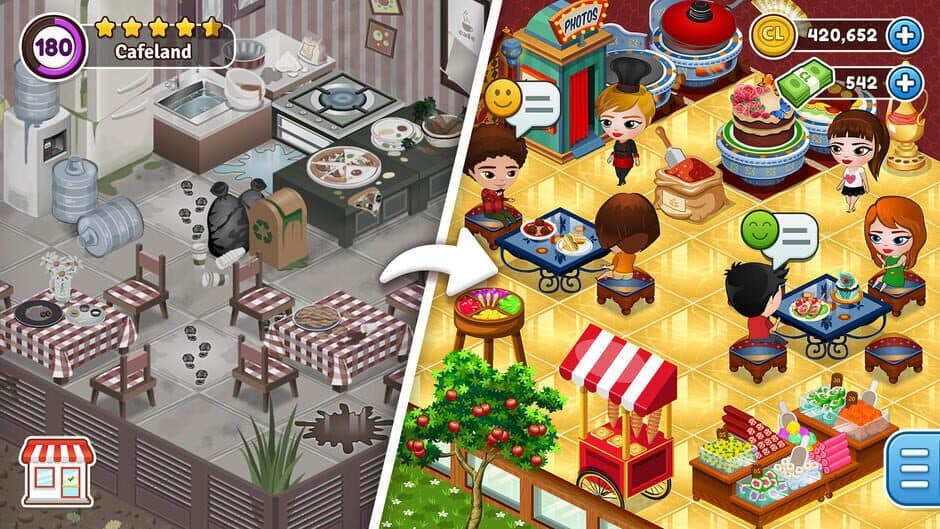 Скриншот 3 из Cafeland: Restaurant Cooking