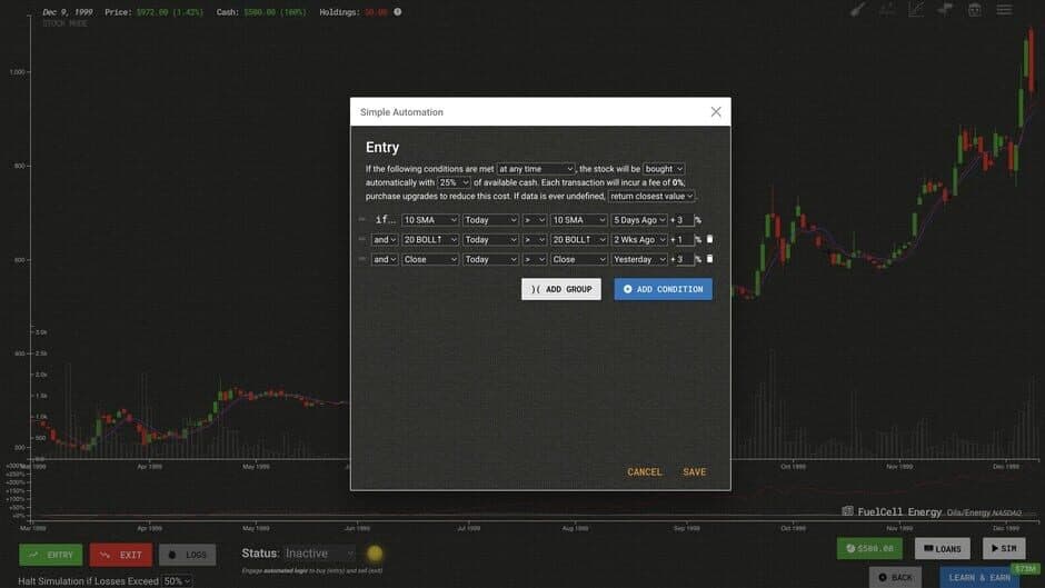 Скриншот 3 из Trade Bots: A Technical Analysis Simulation