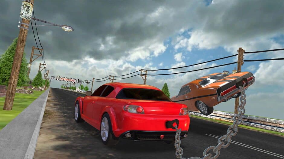 Скриншот 2 из Chain Car Stunt Simulator: 3D Extreme Highway Car Driving Games