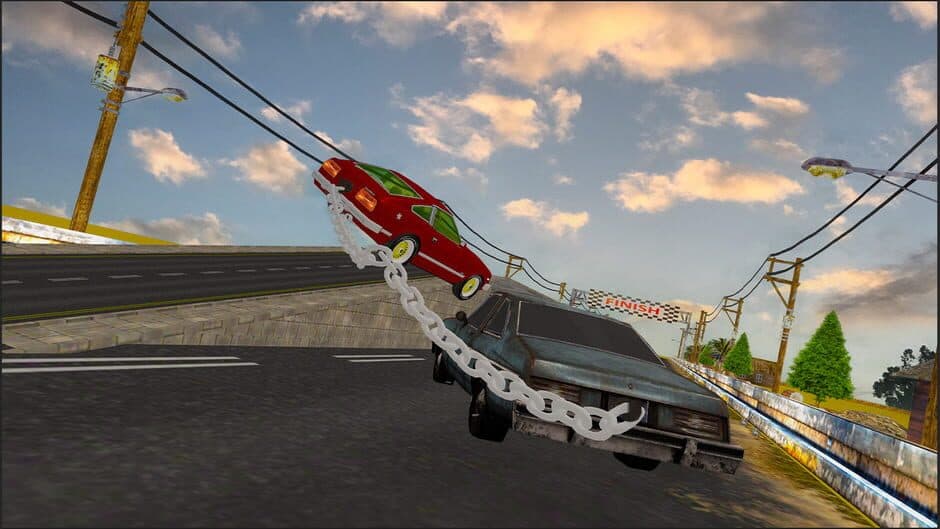 Скриншот 3 из Chain Car Stunt Simulator: 3D Extreme Highway Car Driving Games
