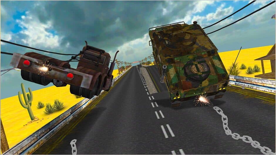 Скриншот 4 из Chain Car Stunt Simulator: 3D Extreme Highway Car Driving Games
