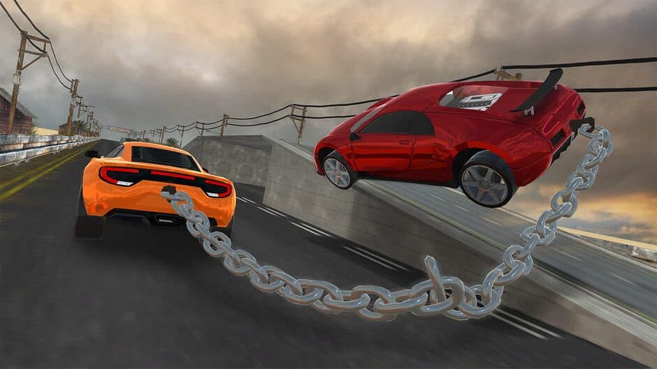 Скриншот 6 из Chain Car Stunt Simulator: 3D Extreme Highway Car Driving Games