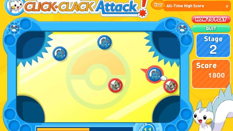 Скриншот 2 из Pachirisu's Click-Clack Attack!
