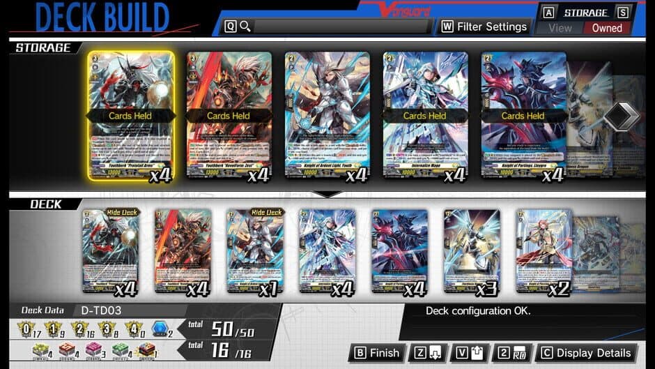 Скриншот 1 из Cardfight!! Vanguard: Dear Days - Additional Deck D-TD03: Raika Koshiba - Skyfall Executors