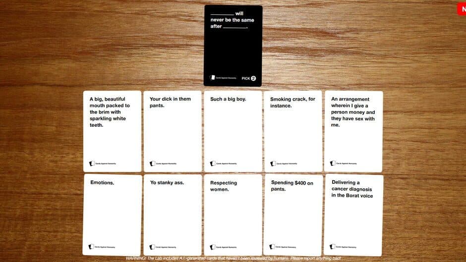 Скриншот 1 из Cards Against Humanity Lab