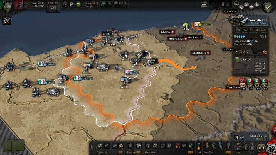 Скриншот 1 из Unity of Command II: Desert Fox