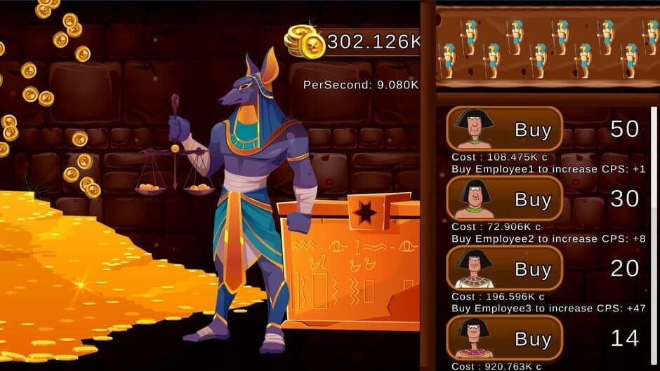 Скриншот 2 из Anubis Clicker