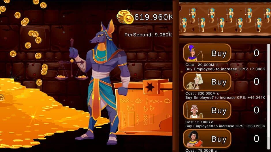 Скриншот 3 из Anubis Clicker