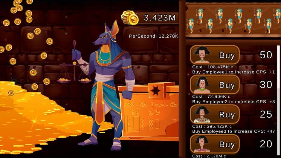 Скриншот 8 из Anubis Clicker