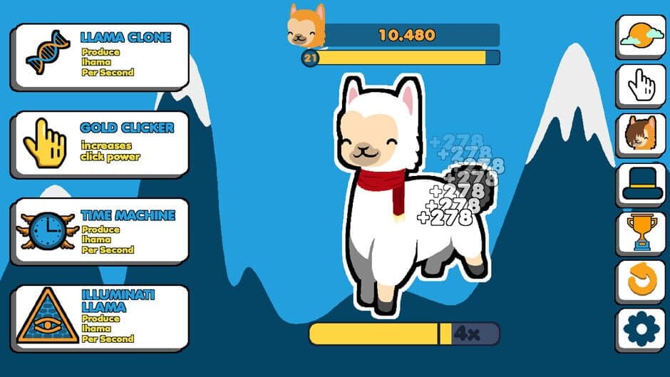 Скриншот 3 из Lhama Clicker