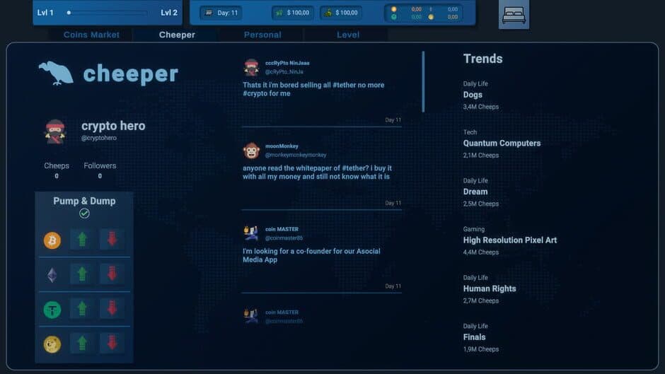 Скриншот 1 из Coin Trader Simulator