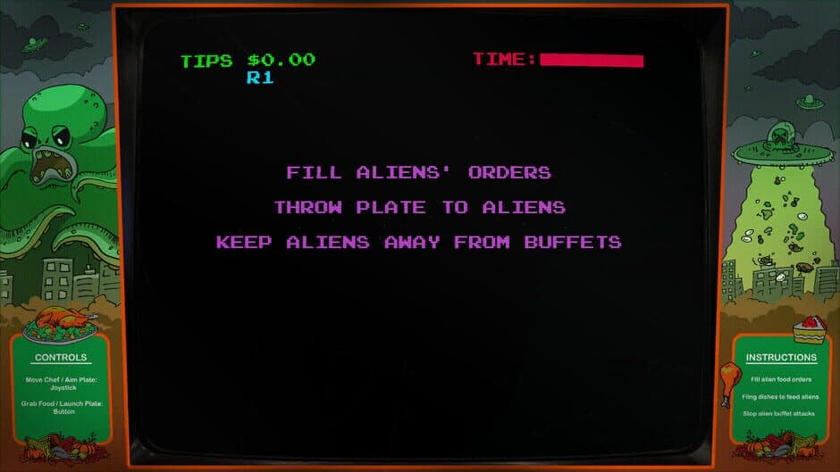 Скриншот 1 из Digital Eclipse Arcade: Invasion of the Buffet Snatchers