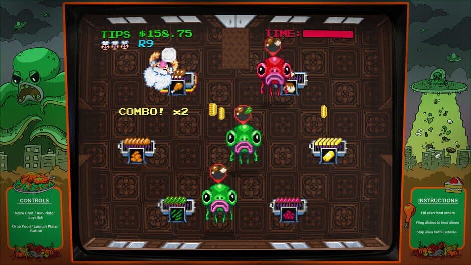 Скриншот 2 из Digital Eclipse Arcade: Invasion of the Buffet Snatchers