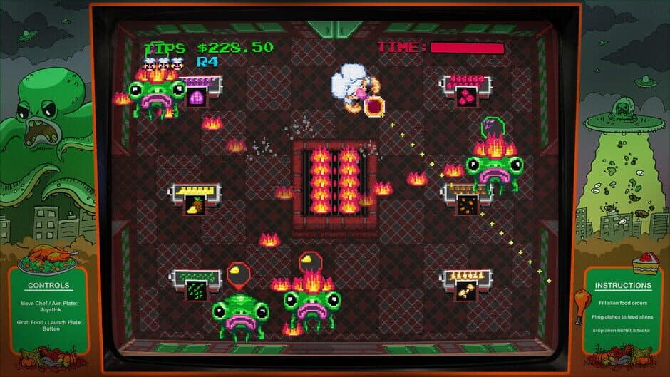 Скриншот 6 из Digital Eclipse Arcade: Invasion of the Buffet Snatchers