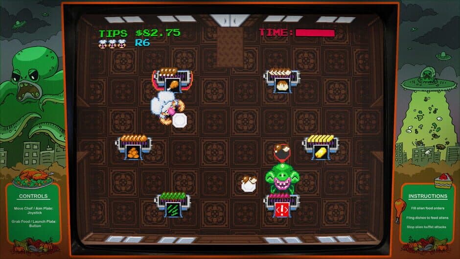 Скриншот 4 из Digital Eclipse Arcade: Invasion of the Buffet Snatchers