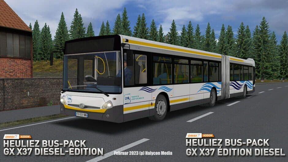 Скриншот 10 из OMSI 2: Heuliez Bus Pack - GX x37: Diesel Edition