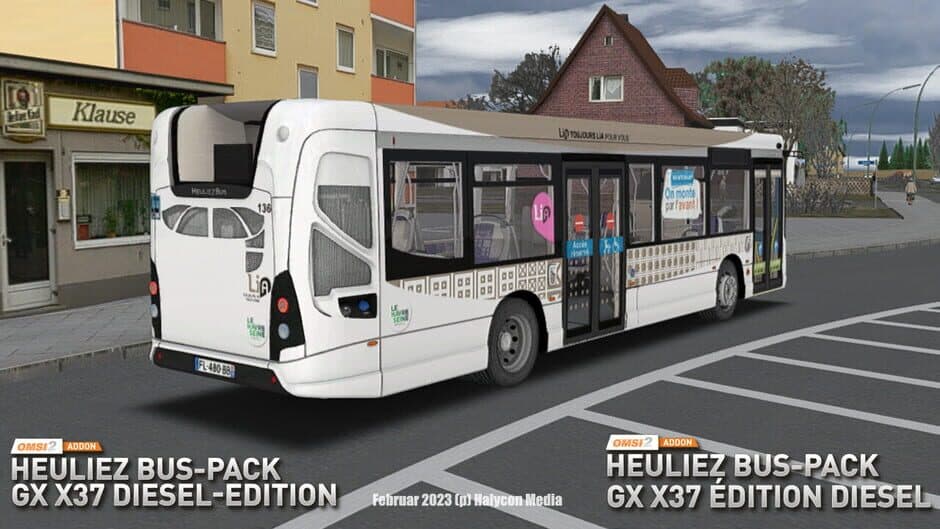 Скриншот 1 из OMSI 2: Heuliez Bus Pack - GX x37: Diesel Edition