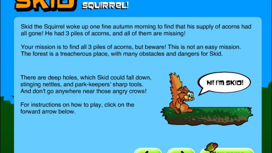 Скриншот 1 из Skid the Scrambling Squirrel