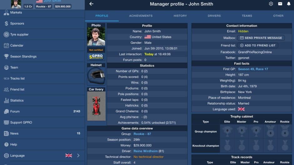 Скриншот 3 из GPRO: Classic Racing Manager