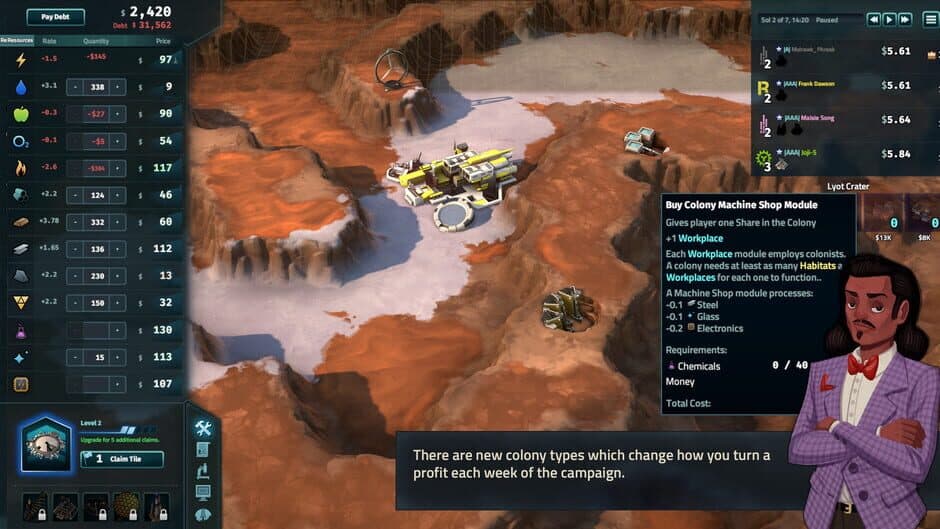 Скриншот 3 из Offworld Trading Company: The Patron and the Patriot