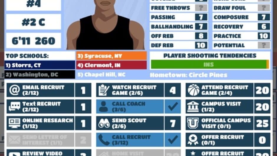 Скриншот 7 из College Bball Coach 2