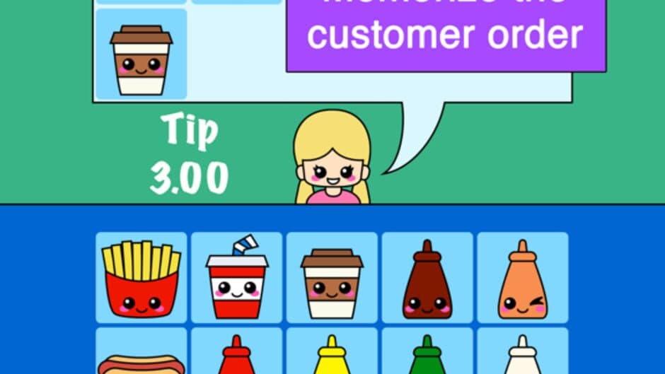 Скриншот 1 из Burger Memory Game