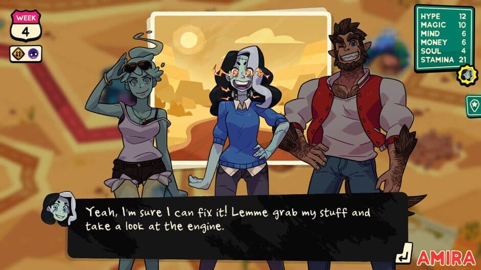 Скриншот 1 из Monster Prom 3: Monster Roadtrip - Hitchhiker Pack: Vicky & Brian