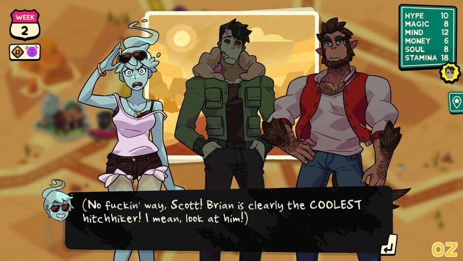 Скриншот 2 из Monster Prom 3: Monster Roadtrip - Hitchhiker Pack: Vicky & Brian