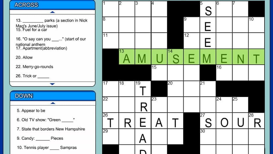 Скриншот 1 из SpongeBob's Crossword