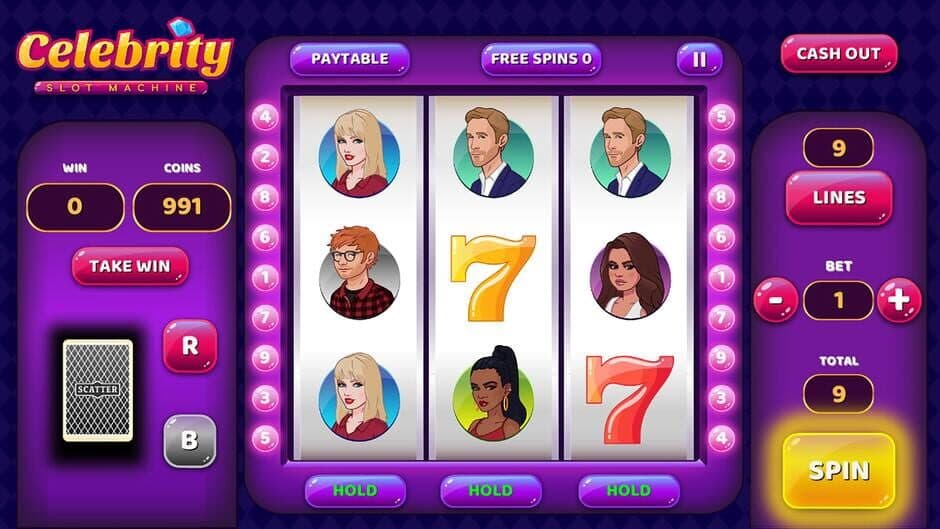 Скриншот 2 из Celebrity Slot Machine
