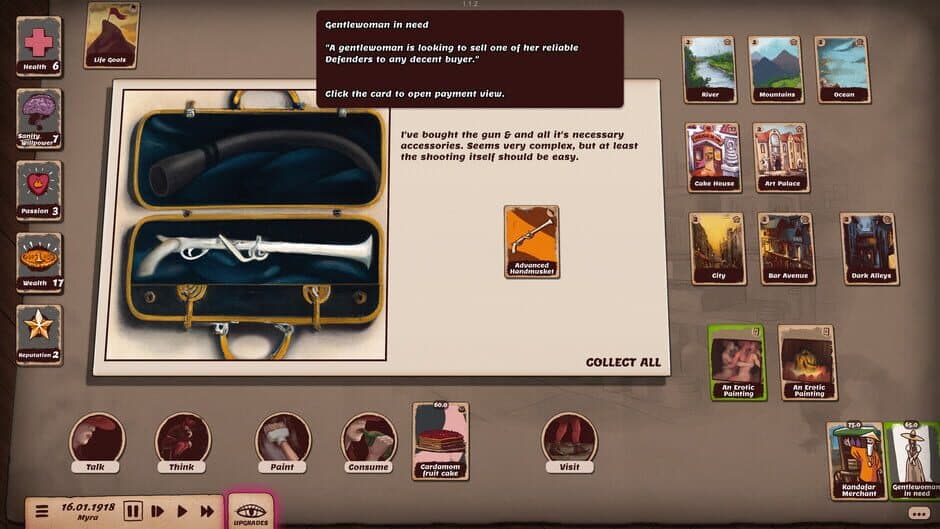 Скриншот 6 из Artist Life Simulator: Cakes and Guns