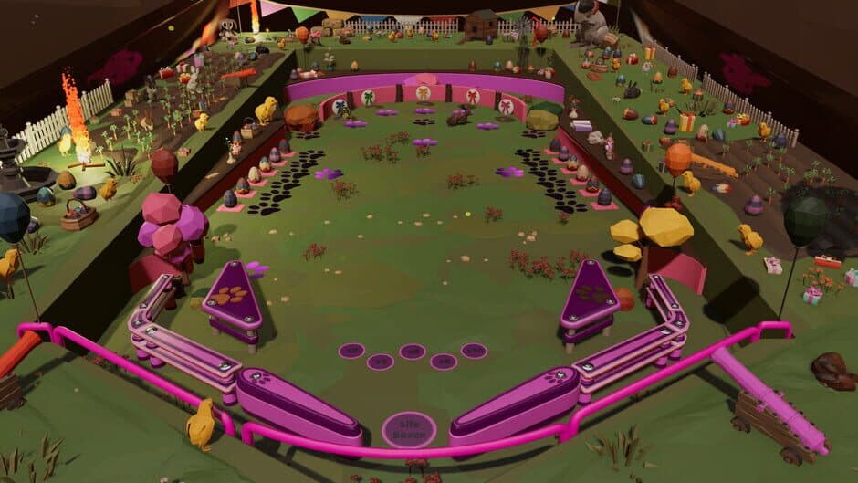 Скриншот 1 из Roxy Raccoon's Pinball Panic: Easter Extravaganza