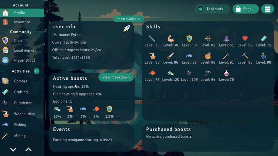 Скриншот 1 из Idle Clans