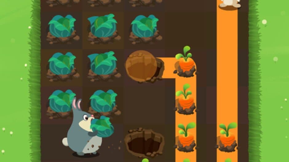 Скриншот 1 из Patchmania Kids: A Puzzle About Bunny Revenge!