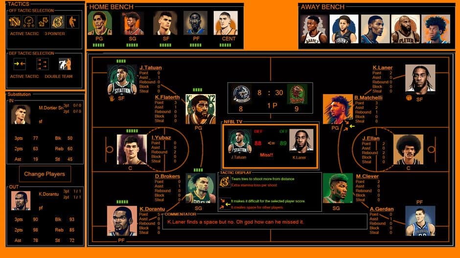 Скриншот 4 из NFBL: National Fantasy Basketball League