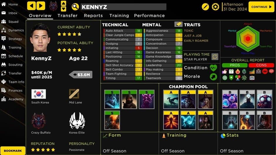 Скриншот 3 из MOBA Esport Manager 25