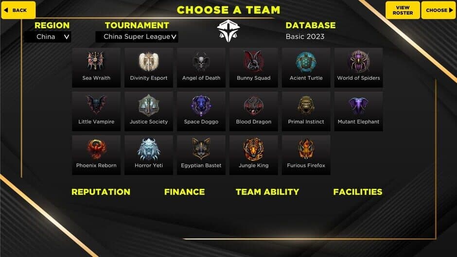 Скриншот 1 из MOBA Esport Manager 25